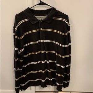 Vintage rugby long sleeve polo shirt